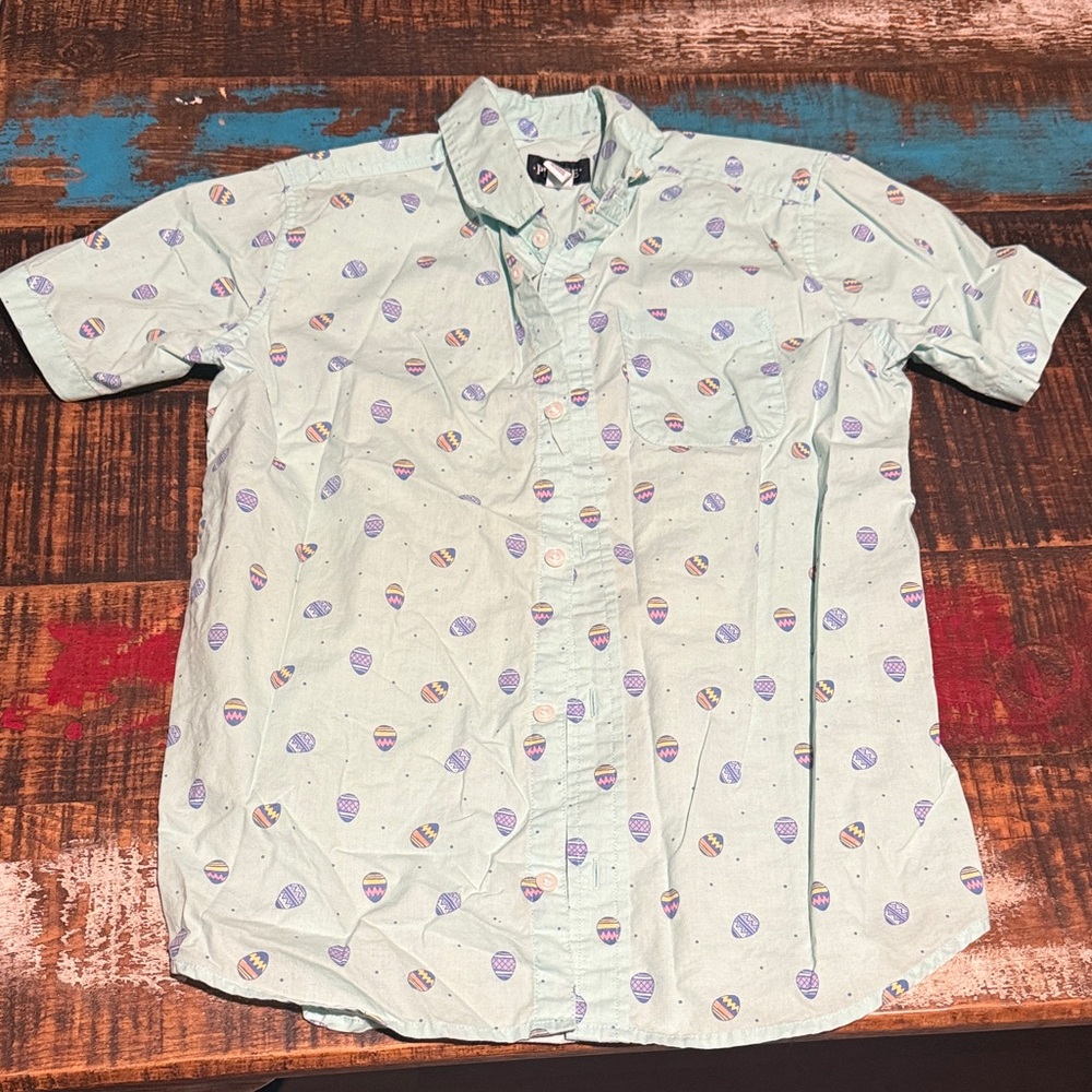 Place Mint Green Shirt with Balloon Pattern